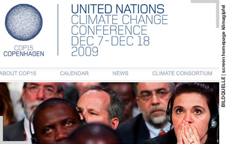 Bild: Screenshot Klimagipfel Homepage
